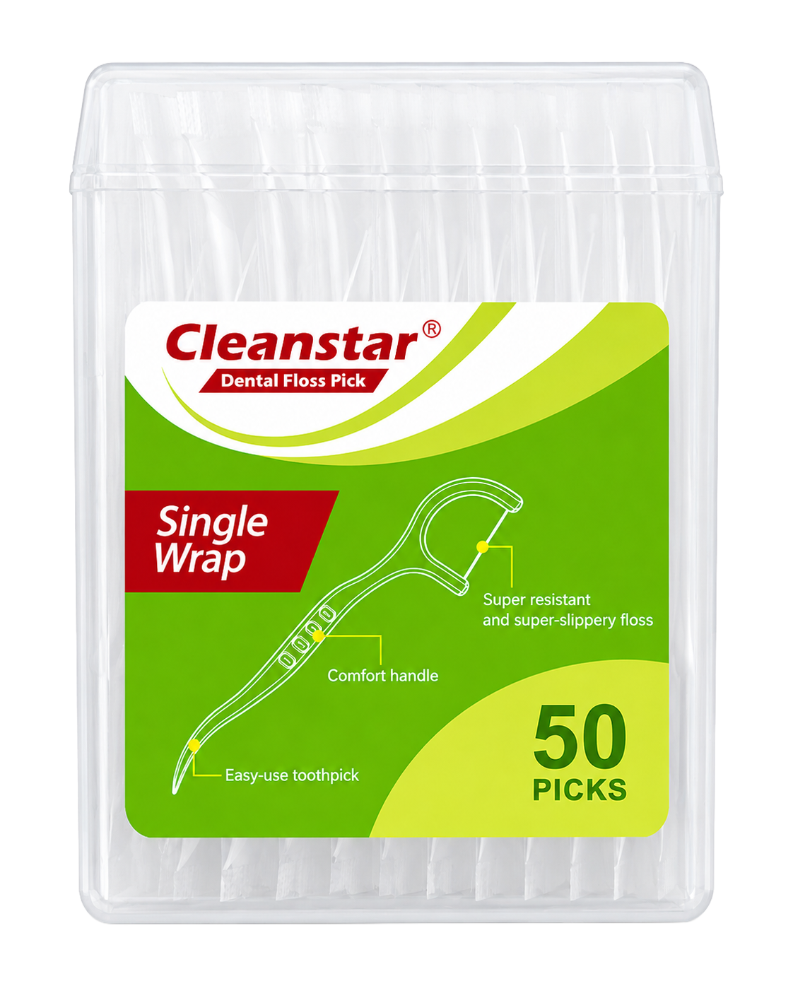 Single wrapped Cleanstar floss picks
